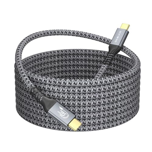 Image of Long 240W USB C to USB C Cable 20Gbps Data Transfer 4k 60Hz Video Output PD 3.1 Fast Charging USB Type C for iPhone 15/15 Pro Thunderbolt 3/4 Cable MacBook,iPad,MacBook Air,Samsung Galaxy S23/S22 (3M)