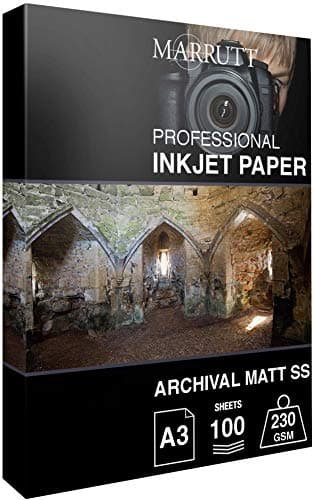 Image of Marrutt 230gsm Archival Matt Single Sided Inkjet Photo Paper (A3-100 Sheets)