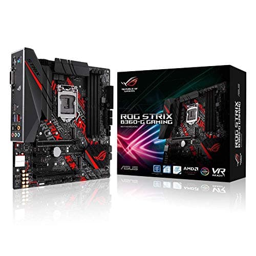 Image of ASUS ROG STRIX B360-G GAMING LGA1151 Socket B360 Micro ATX Gaming Motherboard - Black