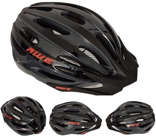 Image of AWEAir™ Bike Helmet MTB Helmet Adult Mens Womens 58-61cm Bicycle Helmet Black/Carbon Large Adjustable Lightweight In Mould *AWE 5 year Crash Replacement Policy, CE-EN 1078:2012:A1:2012 standard
