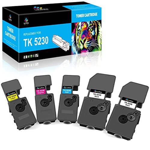Image of LeciRoba TK-5230 Replacement for Kyocera TK5230 TK-5220 TK5220 Toner Cartridges for Kyocera ECOSYS P5021cdn P5021cdw M5521cdn M5521cdw Toner (2-Black,1-Cyan,1-Magenta,1-Yellow, 5-Pack)