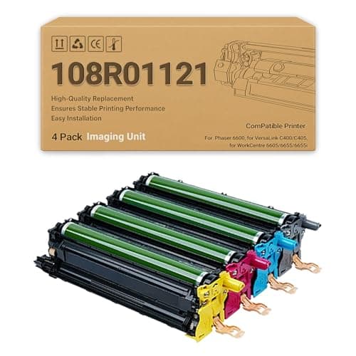 Image of 108R01121 Imaging Unit Drum Unit Replacement Compatible for Xerox Phaser 6600, for VersaLink C400/C405, for WorkCentre 6605 6655 6655i Series & 50000 Page Yield 1 set