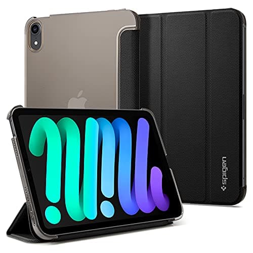 Image of Spigen Liquid Air Folio Compatible with iPad Mini 7 (2024) / iPad Mini 6 Case (2021) 8.3 inch cover - Black