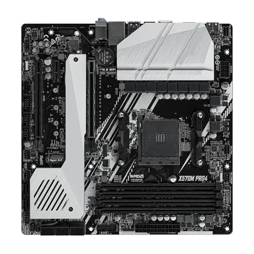 Image of desktop motherboard Fit For ASRock X570M PRO4 Motherboard Support 3600X 5600G 5700X3D 5800X3D CPU DDR4 M.2 NVME HDMI PCIe 4.0 X570 MATX AMD AM4 Mainboard