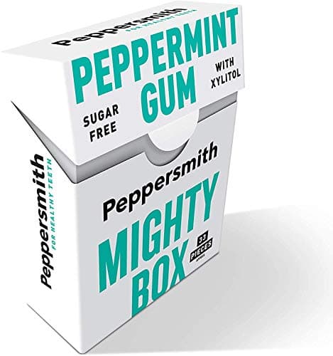 Image of Peppersmith | Dental Peppermint Chewing Gum - 50g | 100% Xylitol (Pack of 12)
