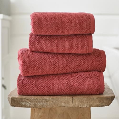 Image of Deyongs Romeo Quik Dry Zero Twist Fast Absorbent Soft Cotton Towel (Raspberry, Hand Towel)