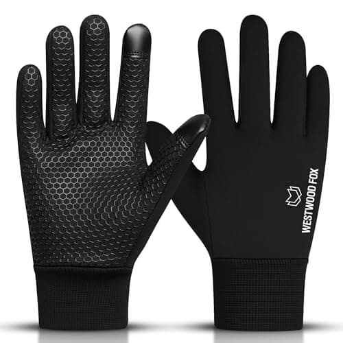 Image of WESTWOOD FOX Kids Winter Thermal Cycling Gloves Boys Girls Flexible Grip Touchscreen Cycling Bike Gloves for Children Outdoor Sports Running Ski Football Anti-slip Lightweight Mitts (L)