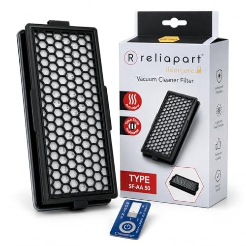 Image of Compatible for Miele Charcoal Filter Active Air Clean 50 for Compact C1, Compact C2, Complete C2, Complete C3, S4, S5, S6, S8 Series with Timestrip Indicator Odour Neutralising