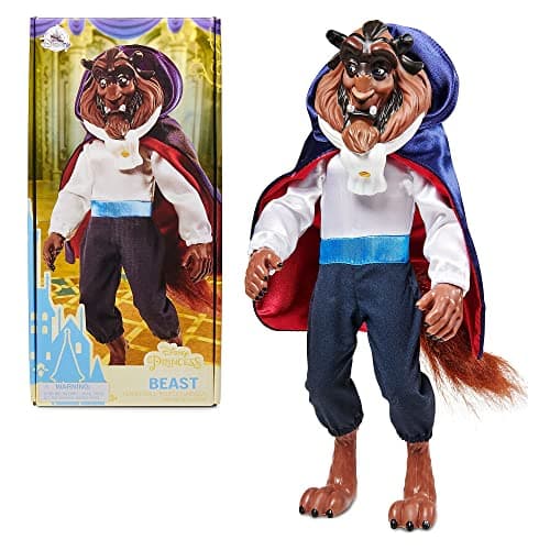 Image of Disney Store Official Beast Classic Doll for Kids, Beauty and the Beast, 32cm/12”, Fully Posable Toy with Fluffy Tail, Sculpted Head and Mane - Suitable for Ages 3+