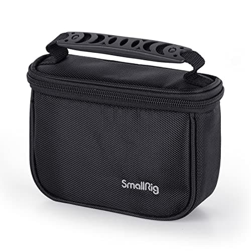 Image of SMALLRIG Camera Storage Bag, Camera Protective Carrying Case, Nylon Handbag Storage Box with Breathable Mesh, Double Zip Design (Black) - 3704