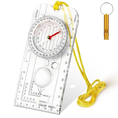 Image of Flintronic Navigation Compass, Hiking Compass with Luminous Function, Waterproof Pocket Compass for Expedition Map Reading, Navigation, Orienteering and Survival