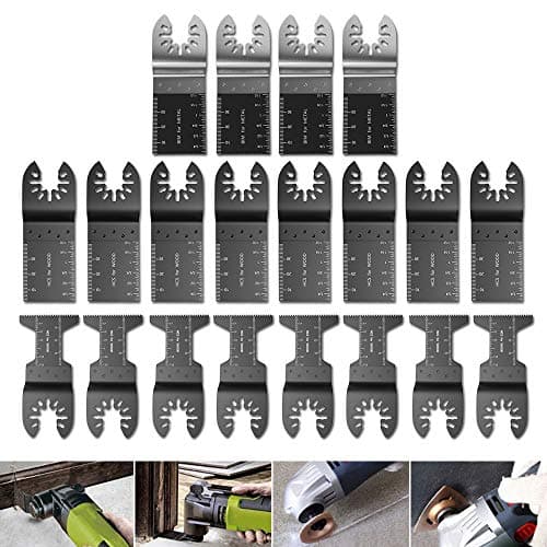 Image of 20Pack Universal Oscillating Quick Release Saw Blades Set Multitool Tool Blade for Bosch Craftsman Dremel FEIN Ridgid TCH Makita Milwaukee