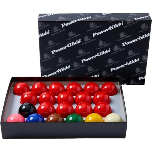 Image of POWERGLIDE 22 Ball Snooker Set | 15 Reds | Tournament | 2" / 50.8mm Diameter | Boxed