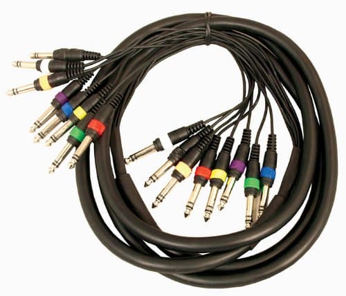 Image of Cobra Jack To Jack Stereo Loom 8 Way Lead, 3 metres