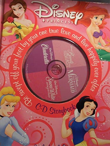 Image of Disney Princess CD Storybook: Disney Princess CD Storybook Beauty And The Beast, The Little Mermaid, Cinderella, Snow White
