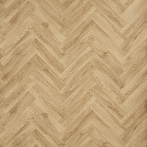 Image of Light Oak Herringbone Vinyl Flooring Roll Wooden Patterned Lino Flooring Parquet Cheap Vinyl Floor 2m 3m Width 2m Length To 8m Length (Buckden Light Oak, 2m x 2m)