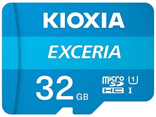 Image of KIOXIA 32GB EXCERIA microSD Memory Card U1 Class 10 100MBs Max Read Speed, Full HD Video Recording
