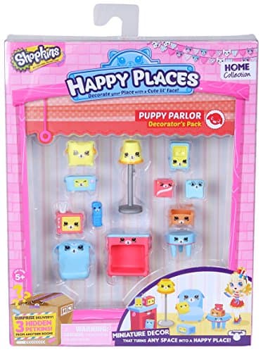 Image of Shopkins Happy Places Decorator Pack Puppy Parlour Doll Playset