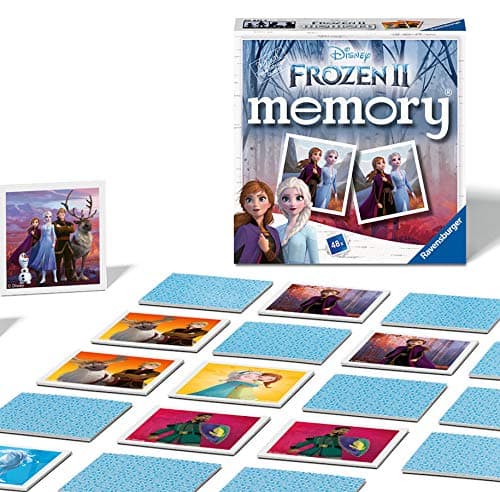 Image of Ravensburger Disney Frozen 2 Mini Memory Matching Picture Snap Pairs Game For Kids Age 3 Years and Up
