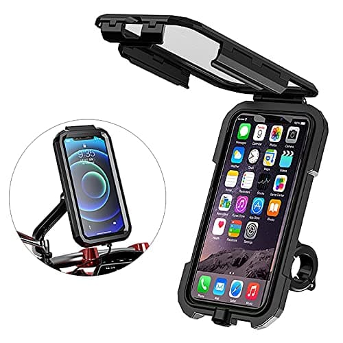 Image of Motorbike Phone Mount, Universal Waterproof Super Sensitive 360° Rotatable Mobile Holder For 4.5-6.8 inch Smartphone