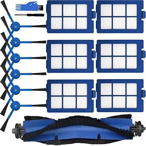 Image of EATBALE Replacement Parts for Eufy RoboVac X8 Series - 13Pcs Accessory Kit: Main Brush, 6 Side Brushes, 6 HEPA Filters, Cleaning Brush, Screwdriver