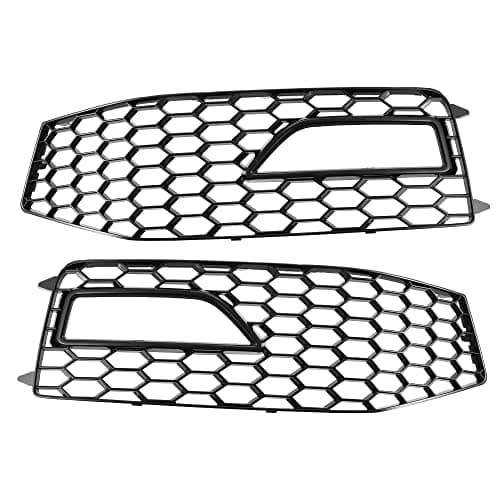 Image of X AUTOHAUX Pair Front Fog Light Bumper Grill Cover for Audi A4 B8.5 2013-2016