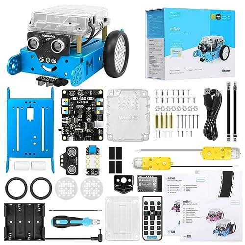 Image of Makeblock mBot Coding Robot for Kids 8-12, Programmable Robot Compatible with Scratch and Arduino, Detects Obstacles, Follow Line, Arduino Coding Kit for Boys and Girls