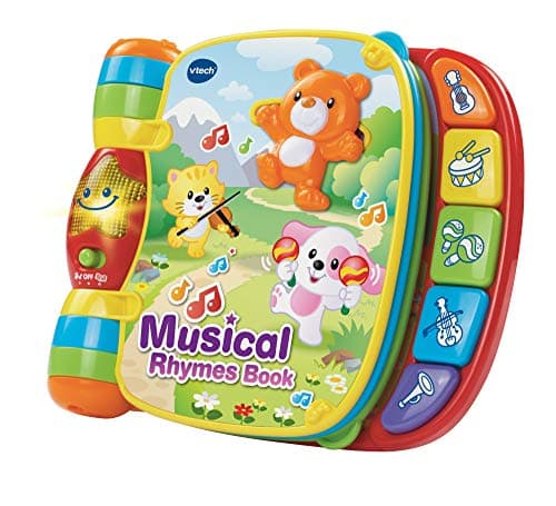 Image of VTech Baby Musical Rhymes Book, Multicoloured, Toy for Ages 3 Months +