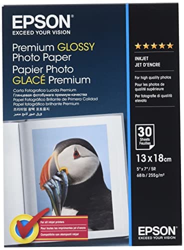 Image of Epson C13S042154 Premium Glossy Photo Paper - Glossy photo paper - 13cm x 18cm - 255 g/m2 - 30 sheet(s) - white
