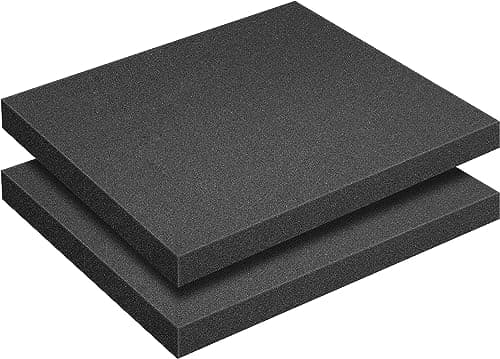Image of 2Pcs Polyurethane Tool Box Foam Inserts - 40 x 30 x 4CM Cuttable Foam Sheet for Tool Box Organisation, Flight Cases, DIY & Tool Storage Systems
