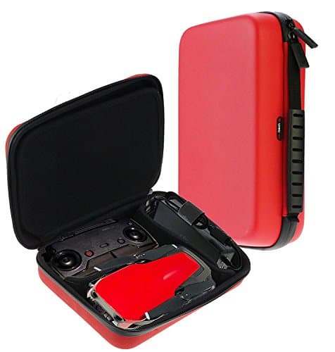 Image of Navitech Red Waterproof Shockproof Drone Case Compatible With The HUBSAN X4 Plus H107P Quadcopter (Black)