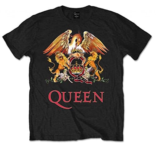 Image of Queen Official Crest Logo Rock Tee T-Shirt Top Clothing Mens Ladies Womens Unisex (XX-Large)