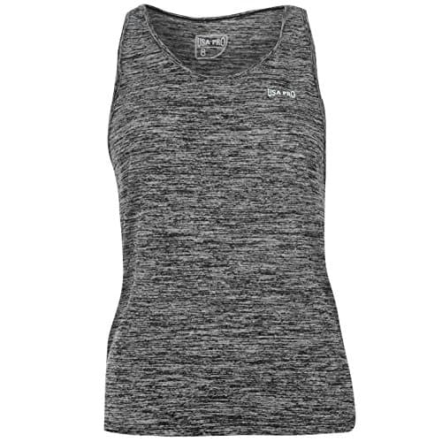 Image of USA Pro Boyfriend Women's Light Tank Top / Sleeveless Training Fitness Shirt - black - Medium
