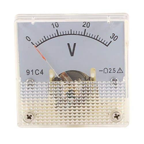 Image of sourcingmap DC0-30V Analog Panel Voltmeter Voltage Meter Measuring Gauge Class 2.5
