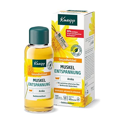 Image of Kneipp Health Bath Muscle Relaxation - Bath Oil with Valuable Extract of Arnica & Essential Oils from Cabreuva, Rosemary & Pinus Species - Invigorates & Does Well After Physical Effort - 100 ml