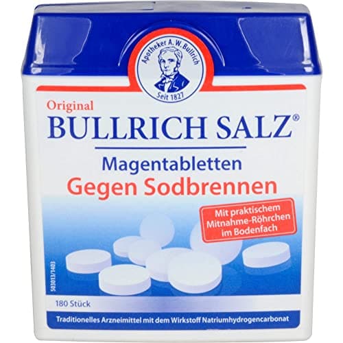 Image of Bullrich Salt, Quick Relief for Heartburn and Acid-Related Stomach Pain, 180 Tablets