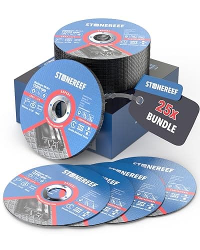 Image of 25 Piece Cutting Discs 125 x 1.0 x 22.23 mm – INOX & Steel – Extra Thin Double Reinforced – for Angle Grinders & Metalworking