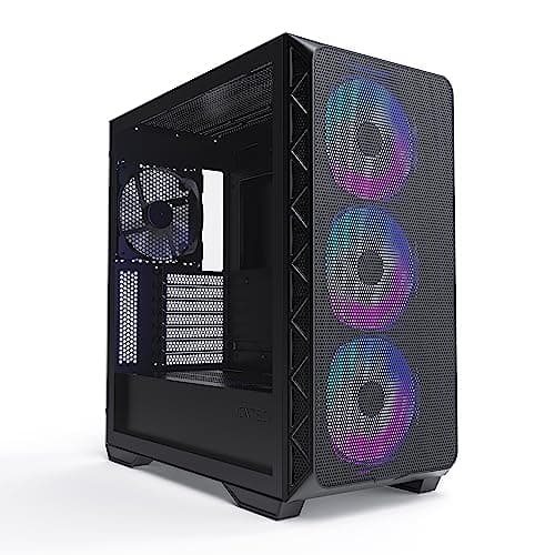 Image of Montech AIR 903 MAX, E-ATX Mid Tower Case, High Airflow, 3X 140mm ARGB PWM & 1x 140mm PWM Fans Pre-Installed, Tempered Glass Side Panel, Mesh Front, Type-C, Support 4090 GPUs, Black