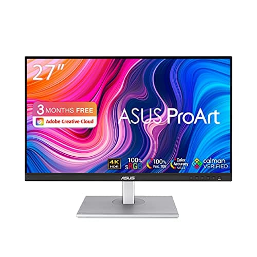 Image of ASUS ProArt Display PA279CV Professional Monitor - 27", IPS, 4K UHD (3840x2160), 100% sRGB/Rec. 709, colour Accuracy ΔE < 2, Calman Verified, USB-C, ProArt Preset, ProArt Palette, Ergonomic Stand