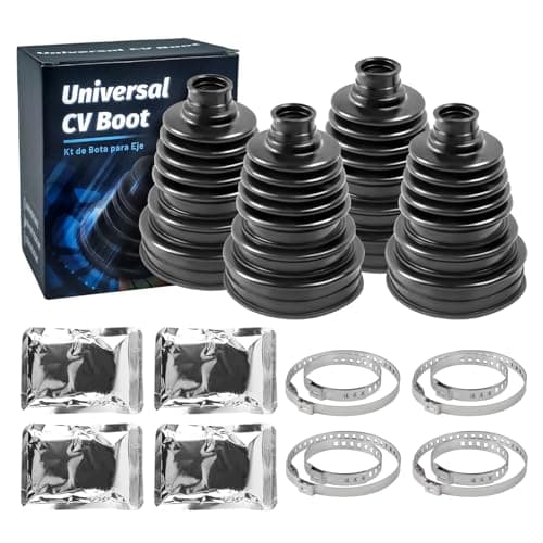 Image of 4PCS CV Boot，Silicone CV Axle Boot Repair Kit, Universal Tie Rod Boot for Most Vehicle，CV Joint Gaiter Boot Replacement Kit