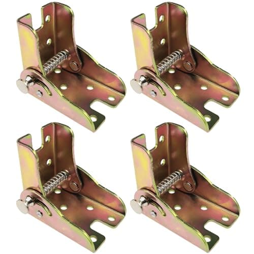 Image of 4 PCS 90 Degree Self Locking Foldable Hinges,Folding Table Legs,Support Brackets