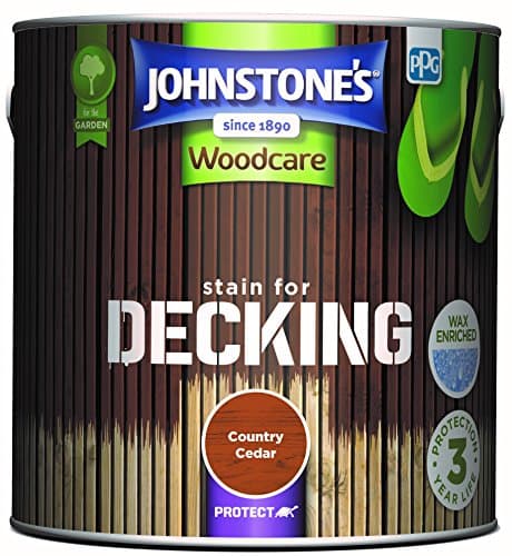 Image of Johnstone's Woodcare Stain for Decking - County Cedar 2.5L