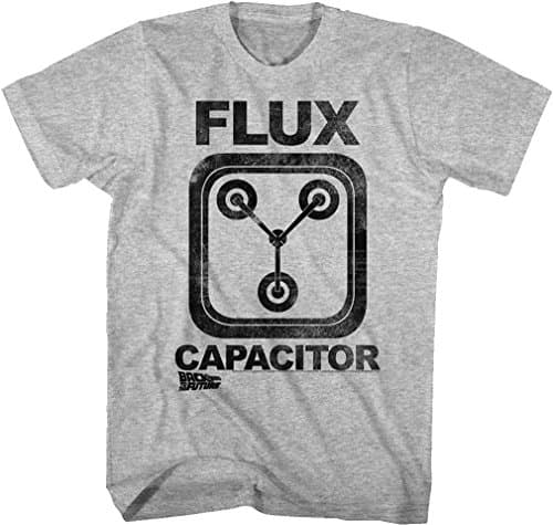 Image of Back to The Future - Mens Flux Capacitor T-Shirt, Small, Gray Heather