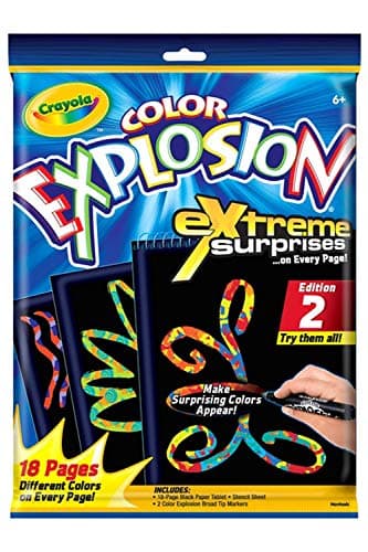 Image of Crayola Color Explosion Xtreme Surprises - Black Editions
