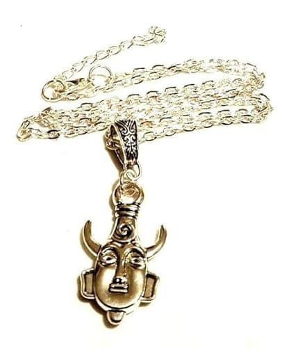 Image of Silver Plated Dean Winchester Supernatural Samulet Protection Amulet Necklace Cosplay Castiel Sam’s Impala Jared Jensen Double-Sided & Solid