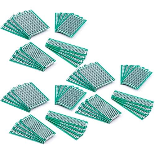 Image of AZDelivery 3 x Set of 16 PCB Prototyping Board Perforated Cards compatible with Arduino including E-Book!