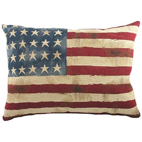 Image of Evans Lichfield Stars and Stripes Cushion Cover, Cotton, Multi, STARSST/3CC/MUL, Multicolour, 46 x 32cm