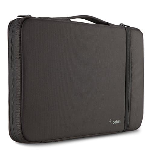 Image of Belkin 11 Inch Laptop Case - 11 Inch Laptop Sleeve - Laptop Bag - Computer Accessories For Chromebook Laptop - Laptop Accessories - Chromebook Case Compatible W/iPad Pro & Most 11” Laptops - Black