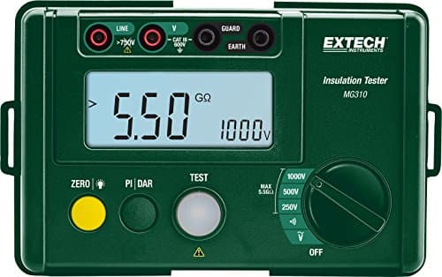 Image of Extech MG310 Compact Digital Insulation Tester, Green