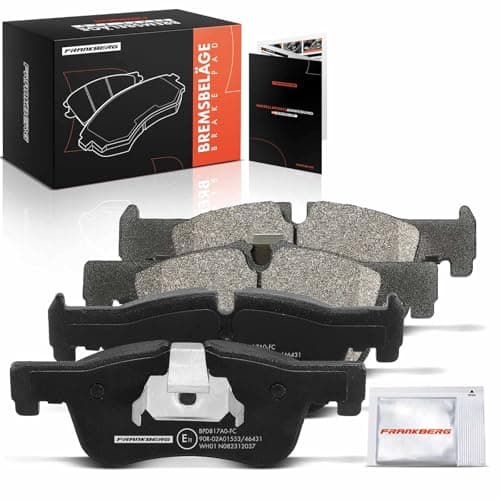 Image of Frankberg Brake Pad Set incl. 4x Pads Front Compatible with 1 Series F20 2 Cabriolet F23 1 Series F21 2 Coupe F22 F87 Replace# 34116858910,34116850567